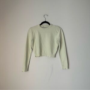 Zara light green long sleeve size M